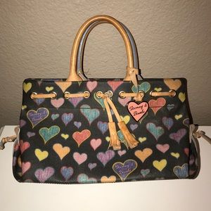 ❤️💜💙 Dooney & Bourke Hearts Collection Satchel